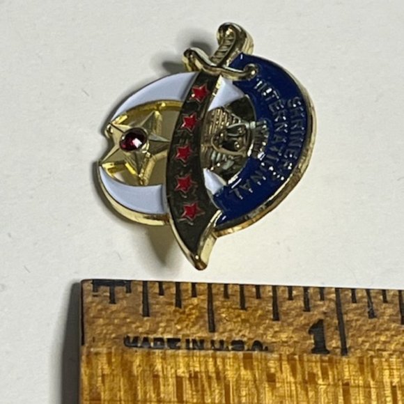 2012-13 Sahib Shriners International Sword Star Lapel Pin Lapel Hat Pin - Picture 8 of 8